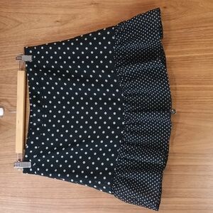 3/$15 RD Style Black and White Polka Dot Mini Skirt S-M